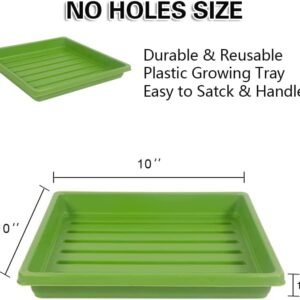 1010 Tray without Holes Growing Trays Shallow Tray Drain Tray Microgreens 5-Pack