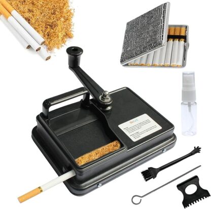 Tobacco Rolling Machine Manual Tamping Cigarette Roller Maker Black 8mm - Image 6