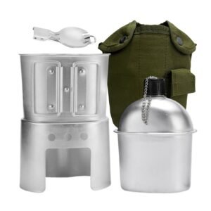 BeGrit Military Canteen Army Canteen WWII US G.I. Style Canteen